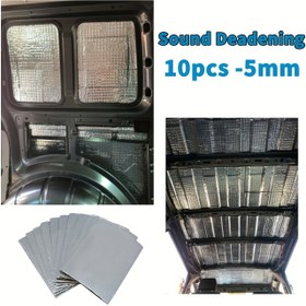 Resim 10/20 Yaprak Ses Yalıtımı Sönümleme Mat Araba Sessiz Kompakt Van Koruma 5mm, Araçlar ve Vanlar için Isı ve Gürültü Azaltma Matları, Evrensel Uyum, Sünger Kauçuk Malzeme, Elektriksiz, Pil Gerektirmez 