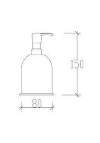 Resim Tema Banyo Dali Sıvı Sabunluk Paslanmaz Krom Dispenser 81208 