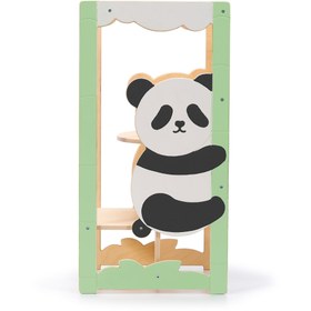 Resim Panda Learning Tower | Montessori Kitchen Helper & Convertible Toddler Table - Soft Meadow / Tower only / Yes 