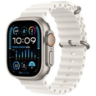 Resim Watch Ultra 2 GPS + Cellular, 49mm Titanyum Kasa ve Beyaz Ocean Kordon | Apple Apple