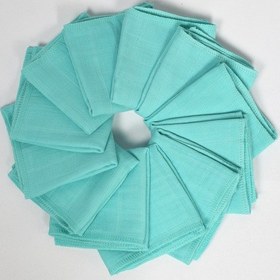 Resim 12'li Müslin Ağız Mendili , Omuz Bezi , Ter Bezi Çift Kat Dikimli 35x20 Cm - Ztagızmendili 001 