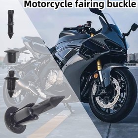 Resim 80/60/40/20 adet 6mm Motosiklet Plastik Düğme Parçaları, Genişletme Vidası Değiştirme Kiti, for HONDA, Kawasaki, for SUZUKI GSX-R, Yamaha YZF R1 R6 ATV ve Diğer Modeller için Uygun 