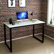 Resim Abronya Çalışma Masası Metal Ayaklı Ahşaplı Mutfak Masası Yemek Masası Modeli Renk Sakremento 60X120 cm 