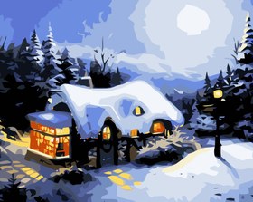 Resim Sayılarla Boyama Seti - Beyaz Çatı - 80x100 