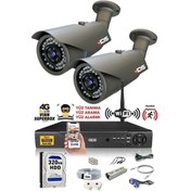 Resim Ids - 2 Kameralı 1080P Fullhd 5Mp Sony Lensli Kamera Seti - 2073 