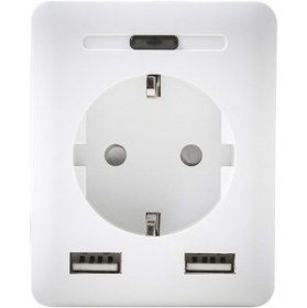 Resim Genel Markalar Swapp Sl-04 10a Akım Korumalı Akıllı Priz 2 Usb 2.4 Wifi Tuya Google Assistant Alexa Siri Destekli 