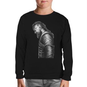 Resim Vikings - Ragnar III Siyah Çocuk Sweatshirt 