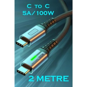 Resim Judas C1 Type-C To Type-C 5A/100W Şarj ve Data Kablosu -2mt 