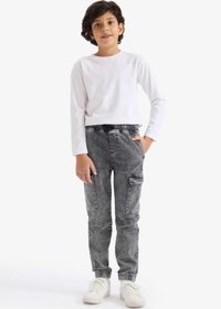 Resim DeFacto Jogger Fit Jean Pantolon Erkek Çocuk 