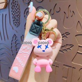 Resim Silver1 Iyi Şanslar Bebek Sevimli Karikatür Peluş Bebek Çanta Kolye Kız Öğrenci Bebek Asılı Anahtar (Yurt Dışından) 