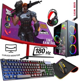 Resim DMC N188x (PUBG,GTA 5) Ryzen 5 3600,32gb,256gb Ssd 500gb Hdd,rx580,24''180hz Oyuncu Masaüstü Bilgisayar 