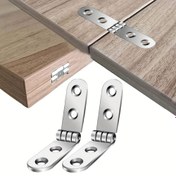 Resim 10/20 Adet Sağlam Katlanır Menteşe - Kendinden Vidalı, 180 Derece Açılı, Ağır Hizmet Tipi Metal Yapı, Kapılar, Pencereler, Dolaplar ve Banyo Tezgahları İçin - Önceden Delikli Kolay Montaj - Ev ve Ticari Kullanım için İdeal, Modern Menteşeler, Dayanıklı Menteşeler, Salıncak Menteşeleri, Ev Geliştirme 