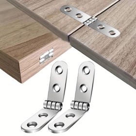Resim 10/20 Adet Sağlam Katlanır Menteşe - Kendinden Vidalı, 180 Derece Açılı, Ağır Hizmet Tipi Metal Yapı, Kapılar, Pencereler, Dolaplar ve Banyo Tezgahları İçin - Önceden Delikli Kolay Montaj - Ev ve Ticari Kullanım için İdeal, Modern Menteşeler, Dayanıklı Menteşeler, Salıncak Menteşeleri, Ev Geliştirme 