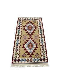 Resim Zehra Abla Halı Yeni El Dokuma Otantik Yahyalı Yün Kilim 6341 