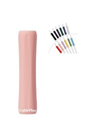 Resim Pencil 1. Nesil / 2. Nesil / Usb-c / Pro Uyumlu Parmak Desteği Silikon Dokunmatik Kalem Tutacağı 01 Pembe 