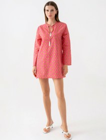 Resim Daiquiri Bağcık Detaylı V Yaka Tunik - M/L 