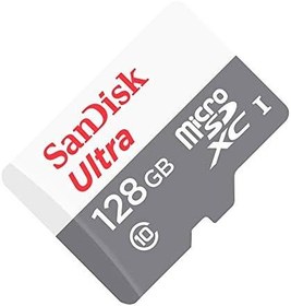 Resim SanDisk Ultra® microSDXC 128GB Hafıza Kartı, C10, UHS-1, 100MB/s R, 4x6, 7Y 