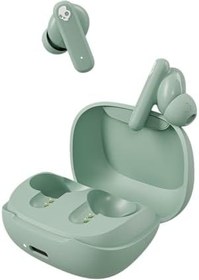 Resim Skullcandy Smokin' Buds Kablosuz Kulaklıklar, Bluetooth Kulaklıklar, Gürültü Yalıtım Fit 20 Saate Kadar Pil, IPX4 Ter ve Suya Dayanıklı, iPhone Android için Mikrofon - Preppy Sage 