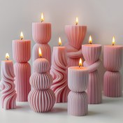 Resim Sütun Mumları için Silikon Kalıp - Dokulu Halat Düğüm Tasarımı, Kokusuz, Esnek, Yüksek Sıcaklık Dayanımı, Kolay Çıkarma ve Temizleme - DIY Mum Yapım Kiti, Aromaterapi Mum Tutucuları için Mükemmel 