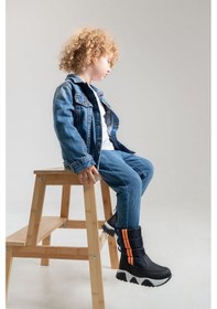 Resim Mnpc Erkek Çocuk Lacivert Suni Deri Suya Dayanıklı Kürklü Günlük Bot 25k4b11038324 Lacivert 