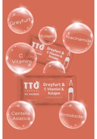 Resim Tto Thermal Kil Maskesi Greyfurt & C Vitamini 
