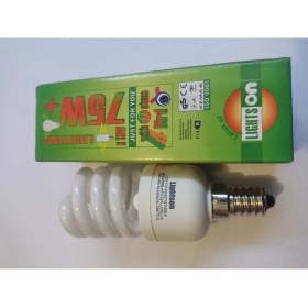 Resim Lightson 13 Watt Sarı Işık 2700K İnce Duylu E14 Spiralli Tasarruflu Ampul 10 Adet 