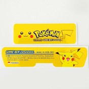 Resim Nintendo GameBoy Advance Arka Yapıştırma Pokemon MODEL 06 GBA Back Tag Sticker 