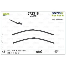 Resim Valeo Sılecek Supurgesı Takımı 600mm / 560mm Mercedes S-class Coupe C217 15 Isıtmalı IS00-VALEO 572318 