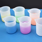 Resim 5 Adet Silikon Ölçü Bardak Seti, 100ml Kapasite, Çok Fonksiyonlu Mutfak Aletleri, Fırın, Pişirme, El Sanatları, Yumuşak, Esnek, Kolay Okunur Tasarım, Ev & Mutfak Temel Gereksinimleri 