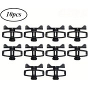 Resim Chuangyinshop 10 Adet Siyah Çit Germe Teli Ve Kamp İpi Güçlendirici Plastik Gergi 