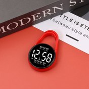 Resim 1 Adet LED Dijital Saat, Tarih ve Hafta Göstergeye Sahip, Gece Işığı, Silikon Kayış - Kırmızı & Siyah Modern Minimalist Tasarım, Pille Çalışan, Öğrenciler için, Açık Hava Sporları, Günlük Kullanım (15 Yaş ve Üzeri) 