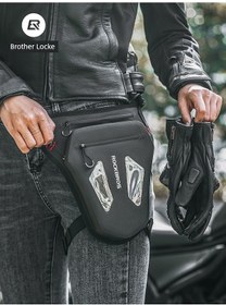 Resim Carrier- Motosiklet Bel Çantası - Siyah - Reflektörlü - 1l Siyah 