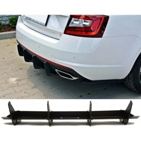 Resim MKG Otomotiv Skoda Octavia Mk3 Flap Flaplar Splitter Bıçak 5 Parça 
