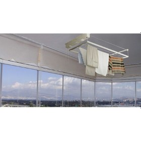 Resim Askur Elbise Kurutmalığı 70x220 cm – Manuel Yükseklik Ayarlı 