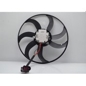 Resim Fan Motoru Davlumbazsız (410 Mm-4 Fıs-7 Kanat) Vw Golf5 6 Jetta P 