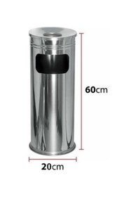 Resim Palex Kolon Küllük Çöp Kovası Paslanmaz 20X60 2No 