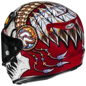 Resim Hjc Rpha12 Kask Kepına Mc1 Beyaz - Kırmızı - Siyah 