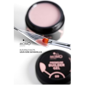 Resim Momo Professional Premium Builder Gel Protez Tırnak Jeli No.09 Vizon 35 gr 