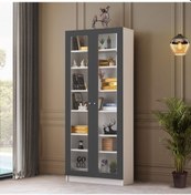 Resim Kitaplık, Lotus Kitaplık, 2 Kapaklı Cam Kapaklı Kitaplık 