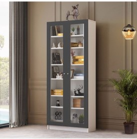 Resim Kitaplık, Lotus Kitaplık, 2 Kapaklı Cam Kapaklı Kitaplık 