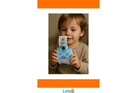 Resim Letsii 1080P Kameralı Fotoğraf Yazıcısı Mavi Renk 