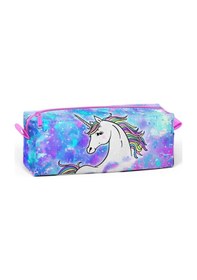 Resim Coral High Tek Gözlü Mavi Unicorn Desenli Kalem Çantası - Kız 