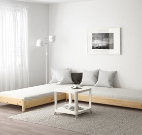 Resim Velora Modüler Sistem İkiz Karyola Doğal Ahşap Yatak - 80 X 180 