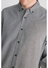 Resim Ds Damat Comfort Lacivert Armürlü Gömlek 5hc02ıg21265m Çok Renkli 