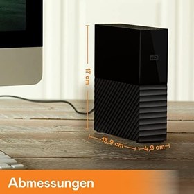 Resim WD My Book Taşınabilir Disk, 8 TB, HDD, USB 3.0, Siyah 
