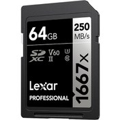 Resim Lexar Professional 1667X 64GB Uhs-Iı Yüksek Hızlı Sd Sd Kartı (Yurt Dışından) 