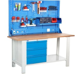 Resim Star Çelik Atölye Çalışma Tezgahı (1600 x 720 x 830-930/1844 mm) 