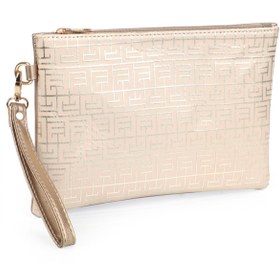 Resim Capone Outfitters Saten Labirent Desenli Paris Kadın Clutch Çanta 