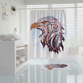 Resim Tropik Zethome Eagle Banyo Duş Perdesi Tek Kanat 1x180x200 