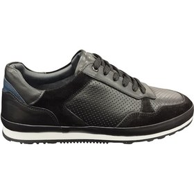 Resim Slope 936103m İç Dış Hakiki Dana Derisi Ortopedik Erkek Günlük Casual Sneaker Ayakkabı Siyah 